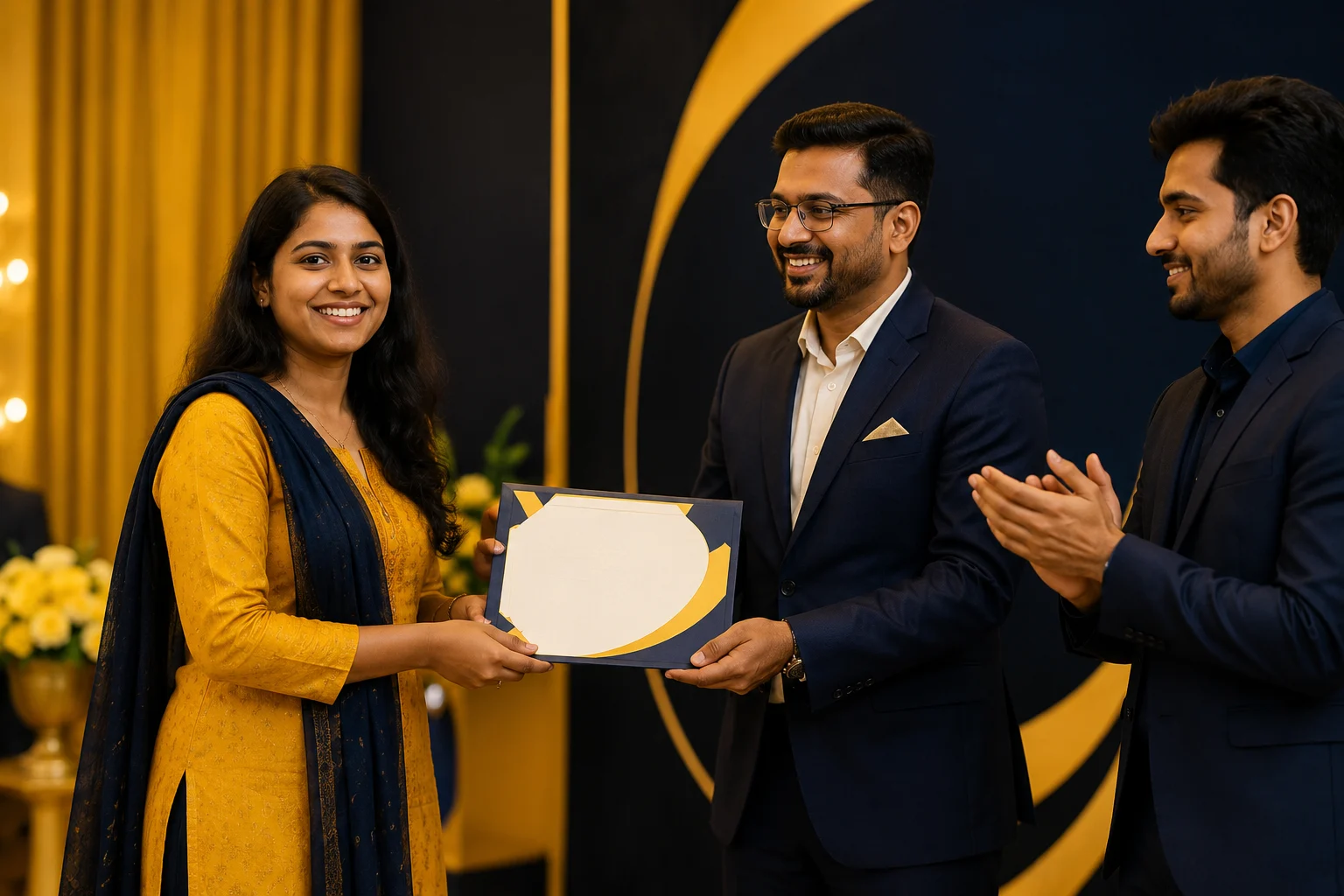 Certificate distribution ceremony