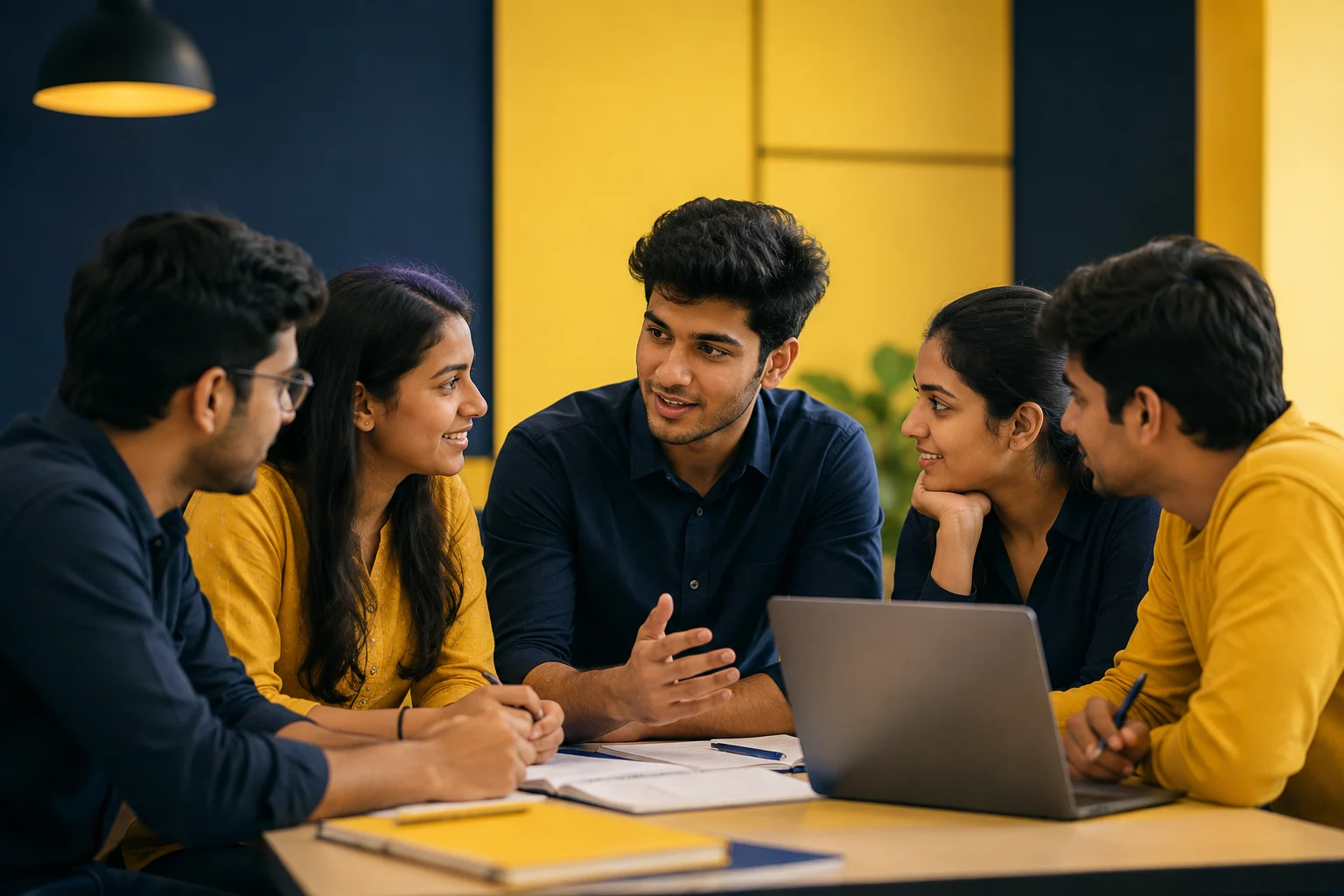 Student group discussion